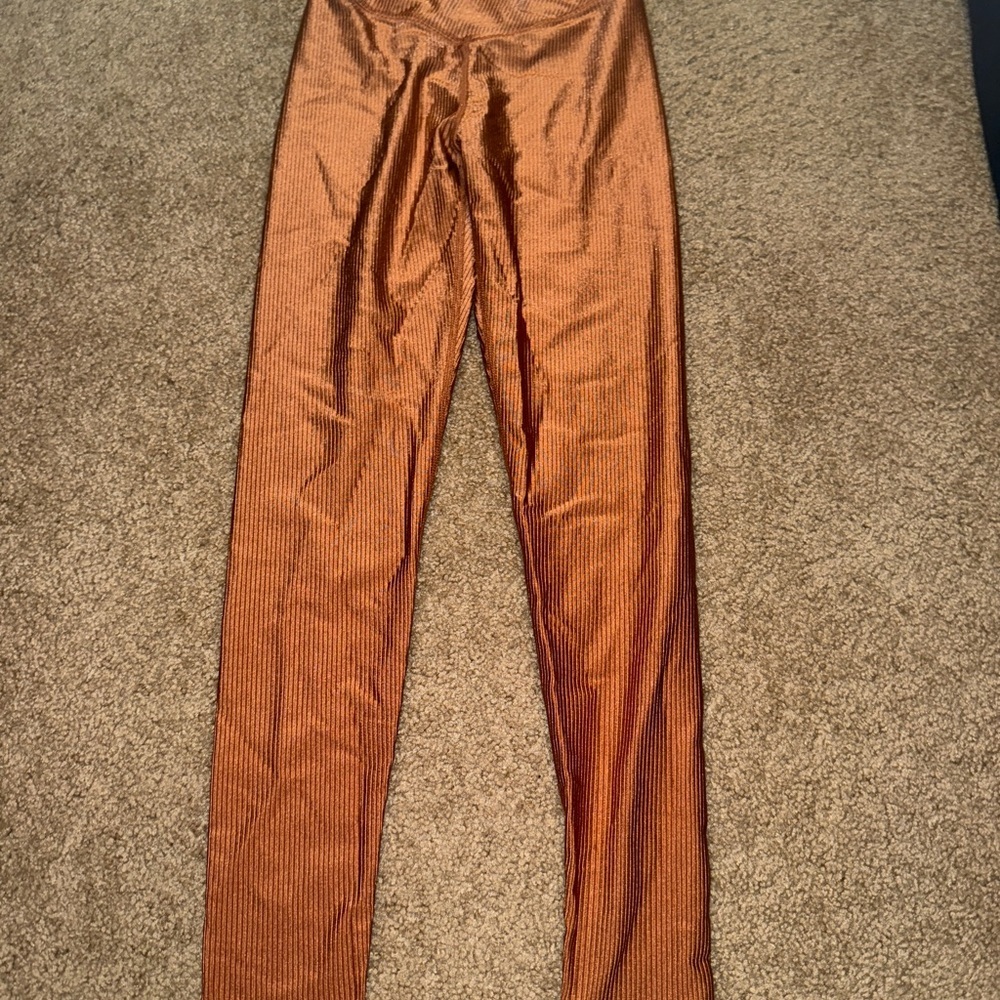 Aerie Shimmering Copper Leggings